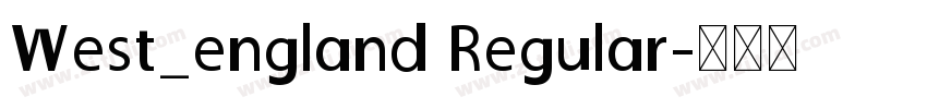 West_england Regular字体转换